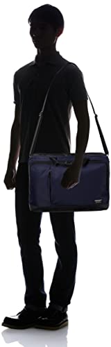 Bermas BIAS LITE Business Bag, 2-Layer Briefcase, 43cm X 15 Inches, Carry-On, Shoulder Strap Included, Navy