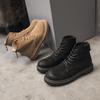 2024 High-Top British Martin Boots: Men’s Retro Cow Suede with Inner Height Increase and Thick Sole
