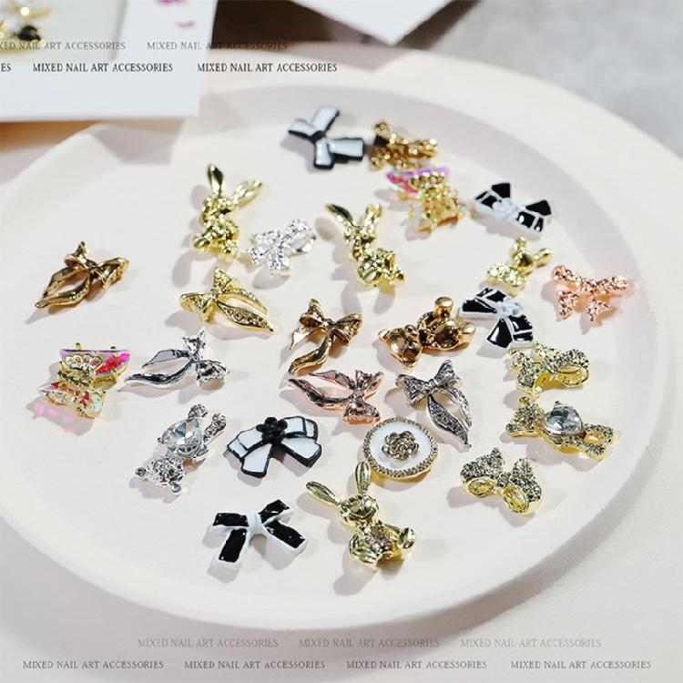 Nail Jewelry Luxury Alloy Nail Art Rhinestones Shiny Nail Crystals Diamond Gems