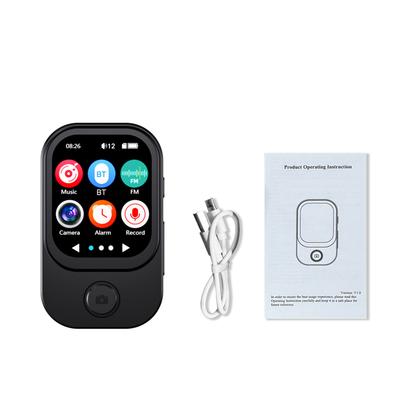 Lecteur de musique MP3 avec appareil photo Écran tactile 2,01 pouces Cadre en métal Portable Multifonction