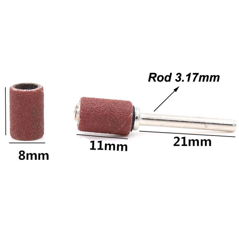 100PCS Drill Mounted Sanding Sleeves for Fine Polishing of Hard Materials Including Stone Jade and Various Metals