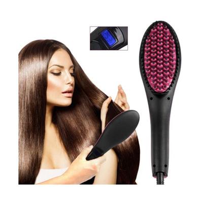 Hair Straightening Brush Electric Fast Heating Hair Safe Ceramic Detangling Comb