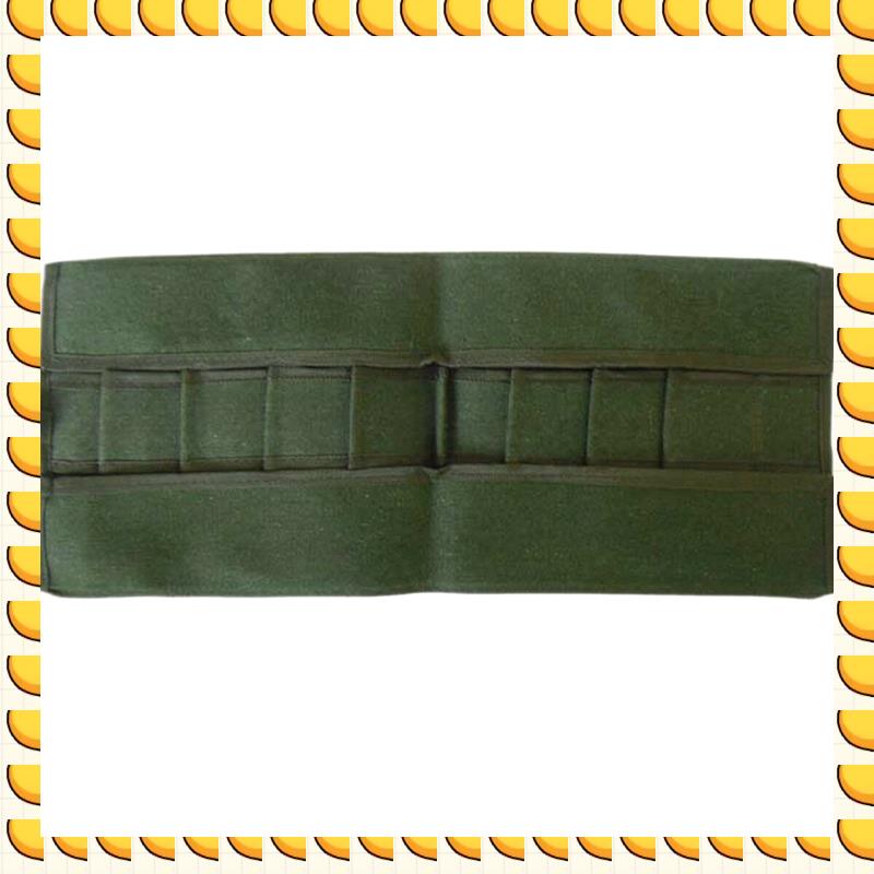 

BAAU 4Pcs 600X430mm Japanese Bonsai Tools Storage Package Roll Bag Canvas Tool Set Case зелений