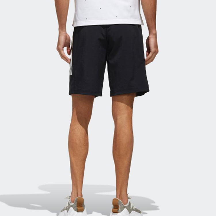 Adidas Essentials 3-Stripes Woven Shorts Men Bottoms Black FI8762