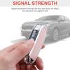 For Kia Key Fob Cover with Keychain, Pink Leather Crystal Key Case Protection Shell Compatible with Cerato Ceed Forte NIRO Soren