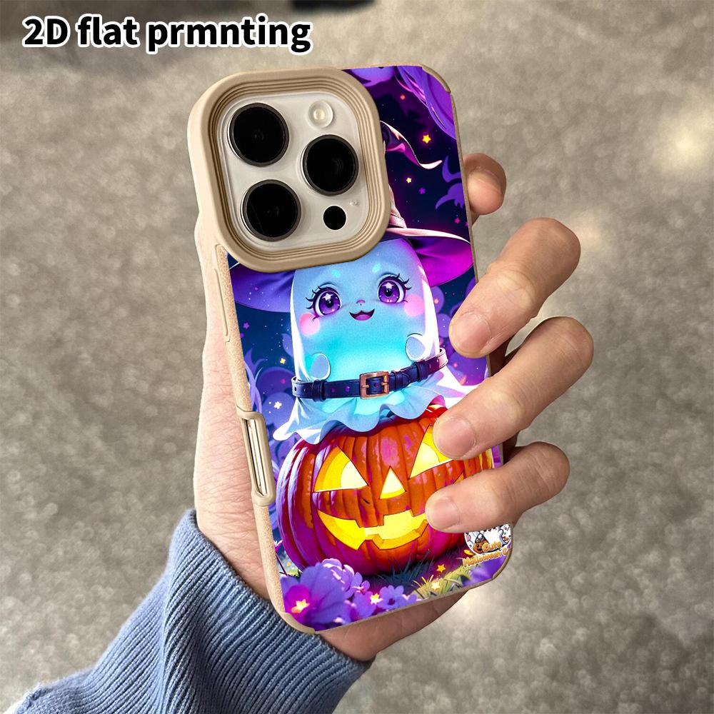 Phone Case: 2D Flat Lambskin Suitable for iPhone 18 17 16 15 14 13Pro Cases, Vintage Warm Autumn, Christmas and Halloween Gifts