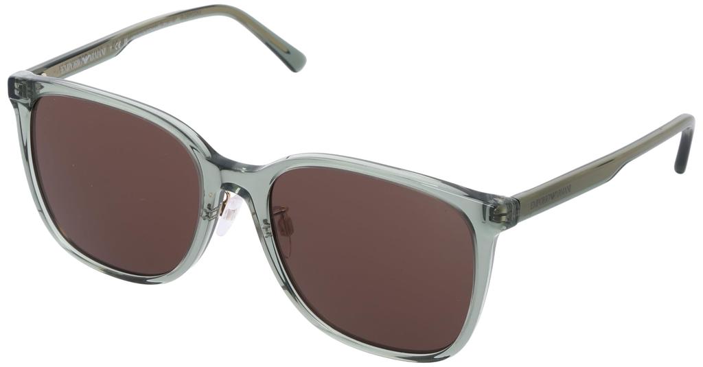 Emporio Armani Sunglasses EA4206D Transparent Green Brown Lens 57 Frame/Dark