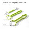 3-in-1 Fruit Ball Scooper Melon Baller Scoop Pulp Separator Stainless Steel Fruit Carving Tools for Cantaloupe Watermelon