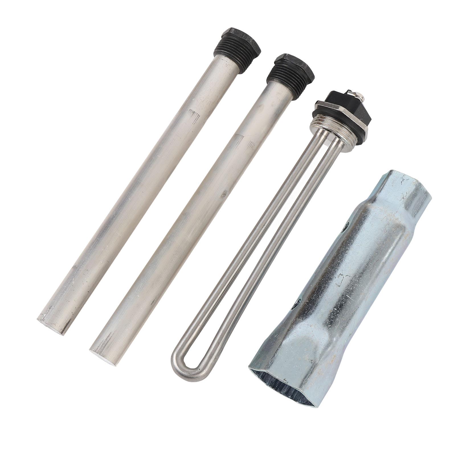

4 шт. Нагревательный элемент для водонагревателя RV с торцевым ключом, анодные стержни 520900, металл, улучшенная производительность для водонагревателя RV