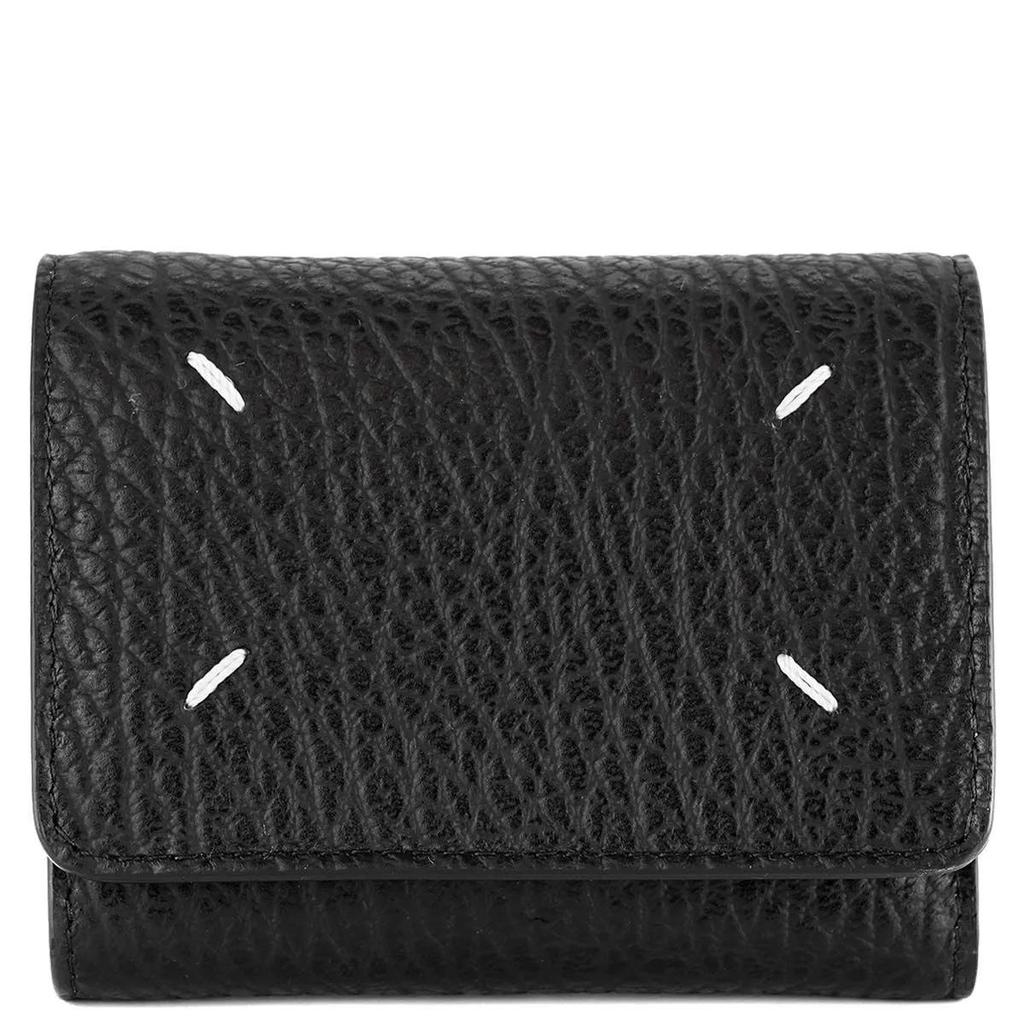 "Style 22SS Cowhide Tri-Fold Wallet: Genuine Leather Multi-Card Holder & Coin Purse for Men and Women"