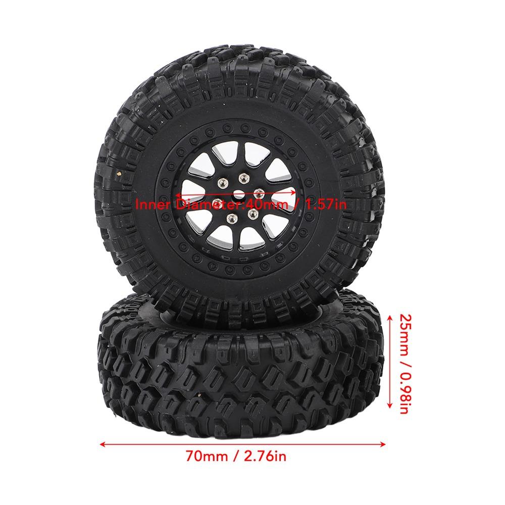 4Pcs 70mm Diameter RC Car Tires for MN90/MN91/MN45/MN96/MN98/MN99/MN99S 1/12 RC Car