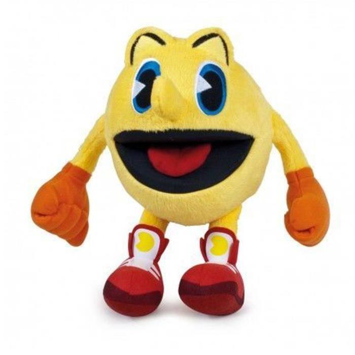 Peluche - Pac Man - 30 CM - Jaune - Mixte - Pour Enfants À Partir De 3 Ans