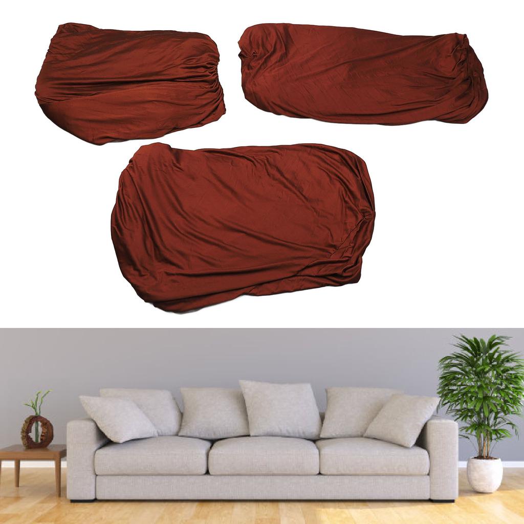 Sofa Cover Prevent Slip Wrable Plain Color Full Wrap Stretch Couch Protector for Home