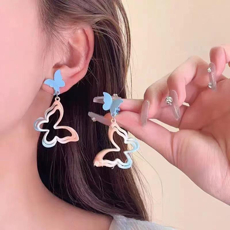 Color Dopamine Earrings, Sweet Super Fairy Temperament, Simple Personality and High Value Niche Earrings