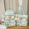 Schoolbag High value transparent pain bag High school junior high school students lightweight backpack New star primary school large capacity 