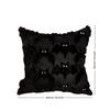 Square Throw Pillow Cover Ghost with Pumpkin Cushion Covers Plush Pillow Case  Halloween Decor