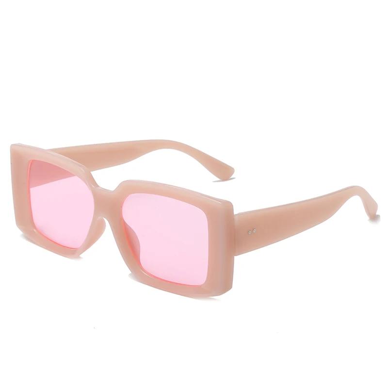 New Narrow Frame Sunglasses For Women European And American Fashion Female Glasses Vintage Big Square Sun Glasses