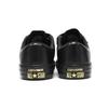 Converse All Star Ctas 3V Ox Slip Resistant Durable Lightweight Low Top Skate Shoes Women Sneakers Black Gold 559906C