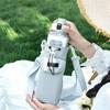 Water Bottle Transport Bag with Comfortable Crossbody Strap Protective Beverage Kettle Sleeve Outdoor Drinkware Holder
