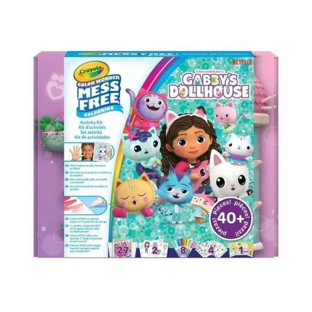 Malette d'activités coloriage - CRAYOLA -  Color Wonder - La Maison de Poupée de Gabby - Des 3 ans