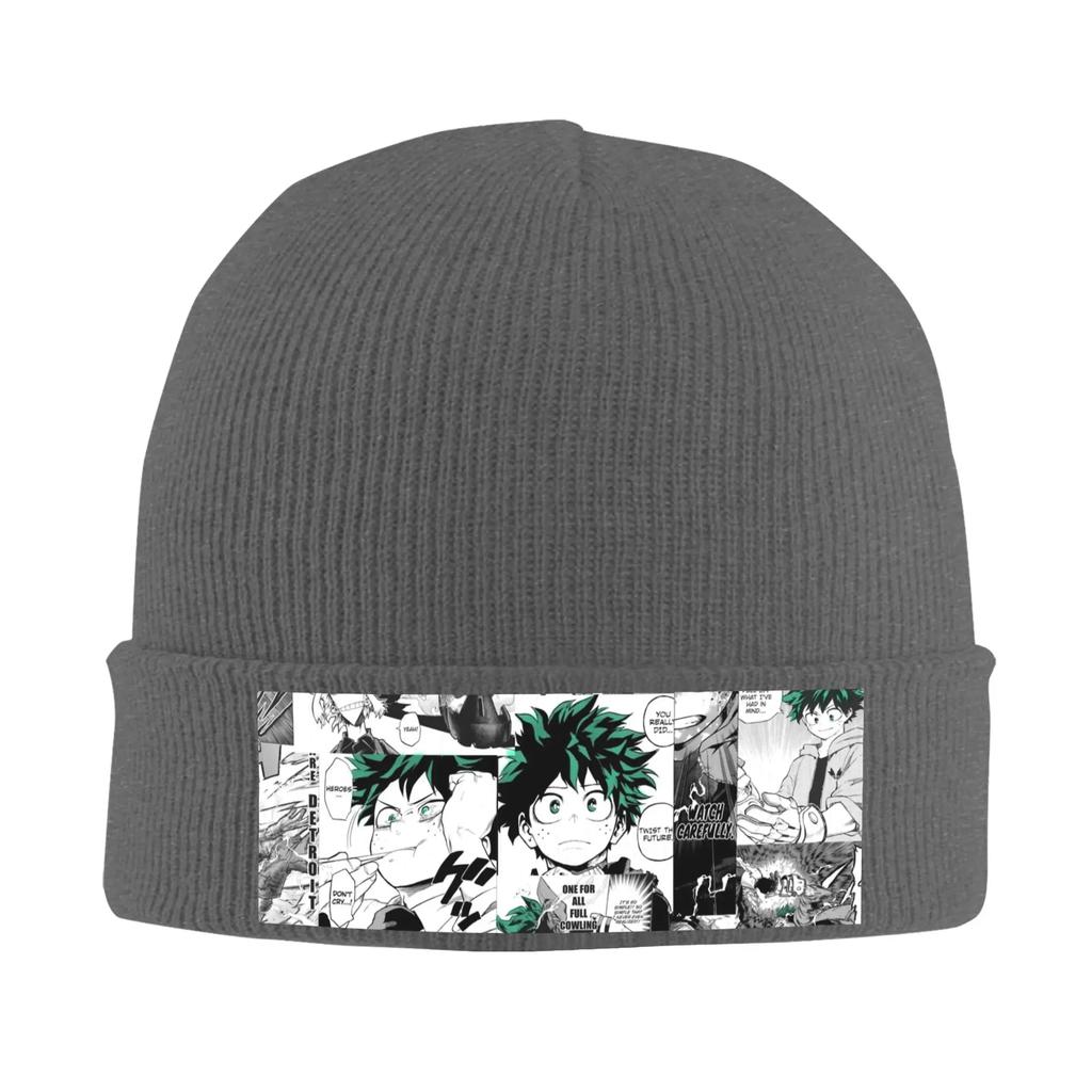 My Hero Academia Deku Unisexga Collage Warm Knitted Cap Winter Knit Bonnet Hat Skullies Beanies Hip Hop Caps for Unisex