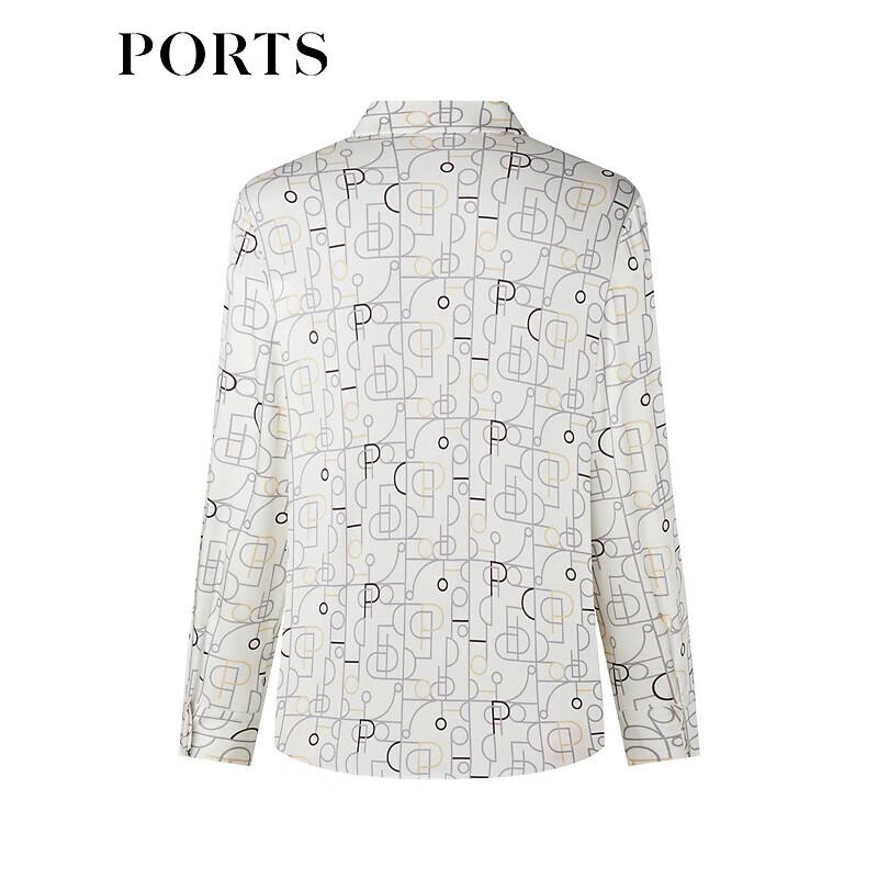 PORTS Women's Printed Long Sleeve Blouse