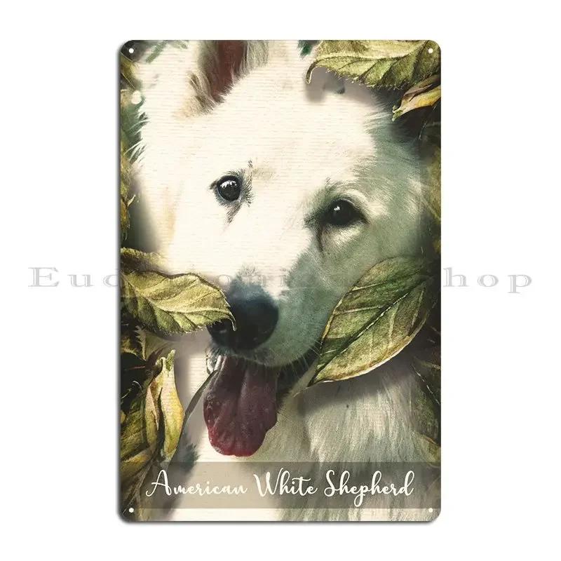 American White Shepherd Metal Plaque Wall Custom Designs Printing PaintingCustomize Tin Sign Poster 20x30cm(7.8x11.8inch)