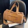 Protable Corduroy Shoulder Bag Lightweight Large Capacity Tote Luggage Bag Crossbody Bag
