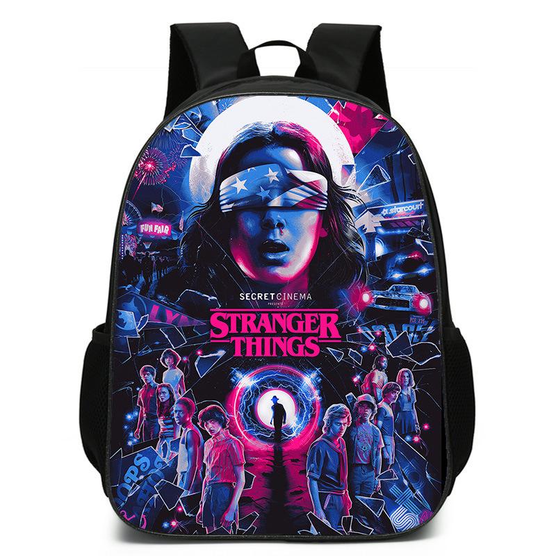 Stranger Things Stranger Things Elementary And Secondary School Bag Children S Backpack Anime Cartoon Backpack Backpack