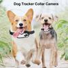 Pet Collar Camera High Definition Portable Dog Tracker Collar Camera Action Sport Dog Cam Cat Video Camera White