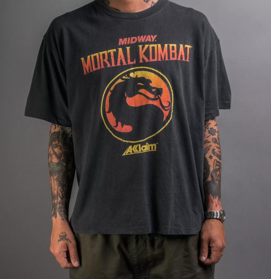 Vtg 1993 Mortal Kombat Video Game Release Promo T-shirt size S-5XL XXXL