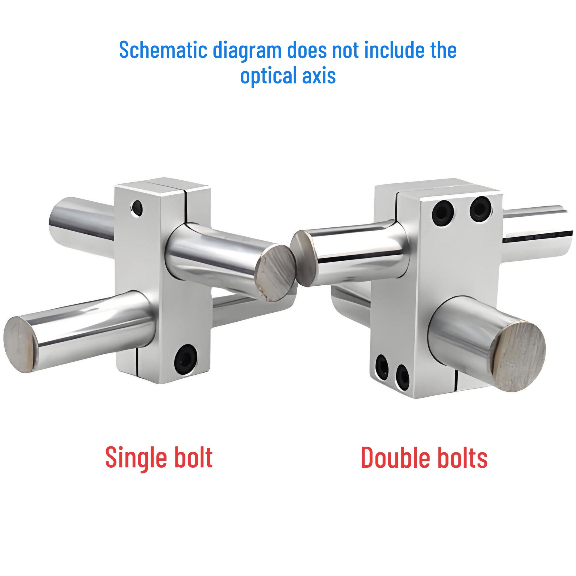 Aluminum Cross-Axis Locking Connector for Vertical Pillar Support