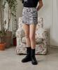 Itove Seoul Low-Rise Jacquard Slit Skirt