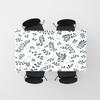 Modern Floral Tablecloth White Dining Room Decorations Placemats with Tassels for Kitchen Decoration 150x240cm Black Grey Patter