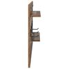 Wall Mounted Nightstand Reclaimed Wood Look 90 x 10 x 50 cm Engineered Wood