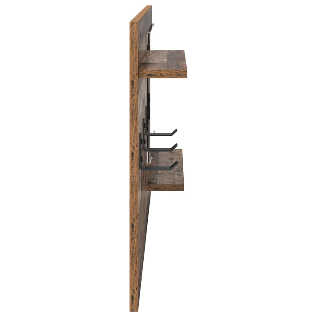 Wall Mounted Nightstand Reclaimed Wood Look 90 x 10 x 50 cm Engineered Wood
