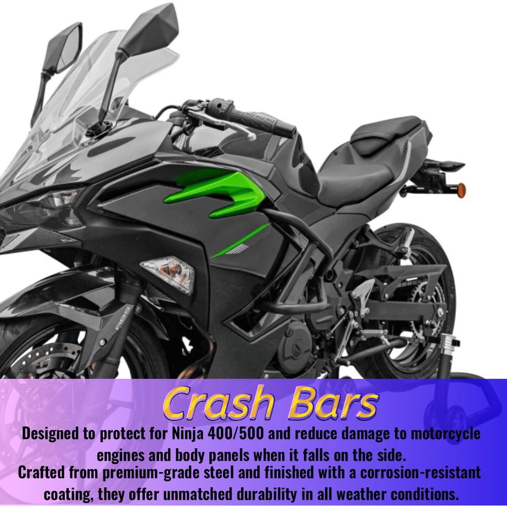 Motorcycle Crash Bars For Kawasaki Ninja 400 250 2018-2025 Ninja400 Ninja500 Engine Protection Guard Bumper Protector Accessorie
