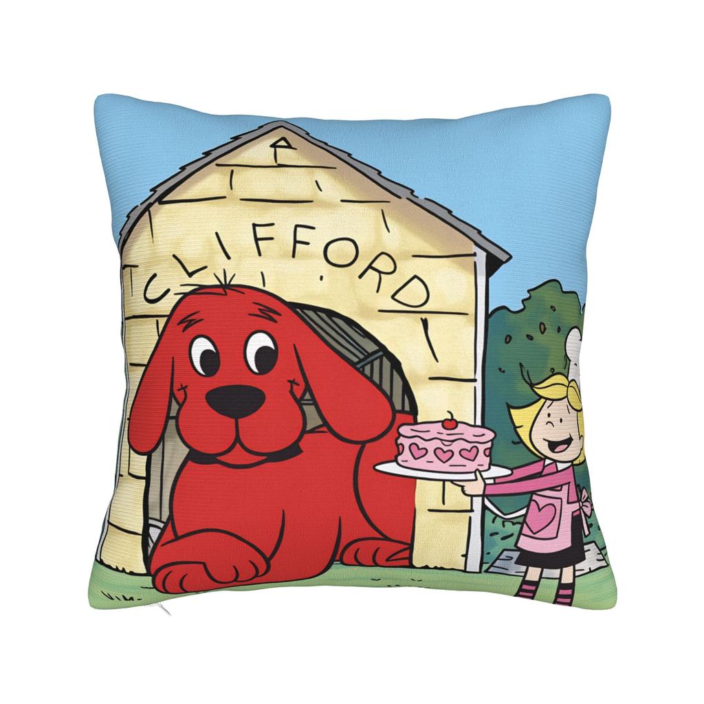 Cliffords the Big Red Dog Pillow Cover  Fashion Pillow Case For Sofa Bedroom Home Decor Design Pillowcases Gift