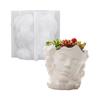 DIY crystal human face flower pot art decoration silicone mold plaster ornament resin mold home decoration