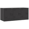 VidaXL TV Cabinet Black 99x39x44 Cm Steel, TV Stand, TV Furniture, Multimedia Cabinet, TV Sideboard, Hi-fi Cabinet, Center of 841643