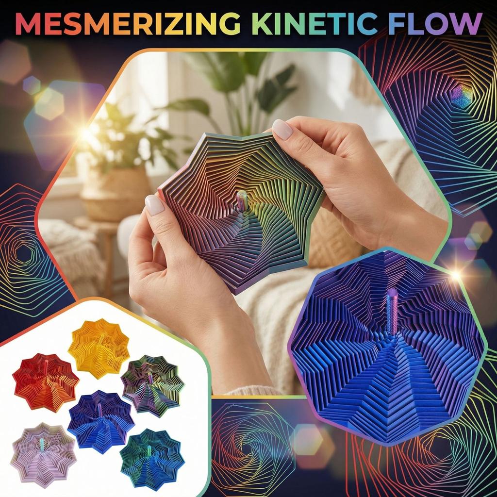 3D Printing Hexagonal Sensory Stress Relief Star, A Stress Relieving Toy And An Educational Toy.