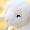 Cute Bell Decor Sheep Stuffed Ornament Long Ears Sitting Design 1Pcs Soft Fluffy Plush Pendant for Backpack Car Interior Decor