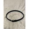 Used Yves Saint Laurent Leather Belt Black Logo Unisex