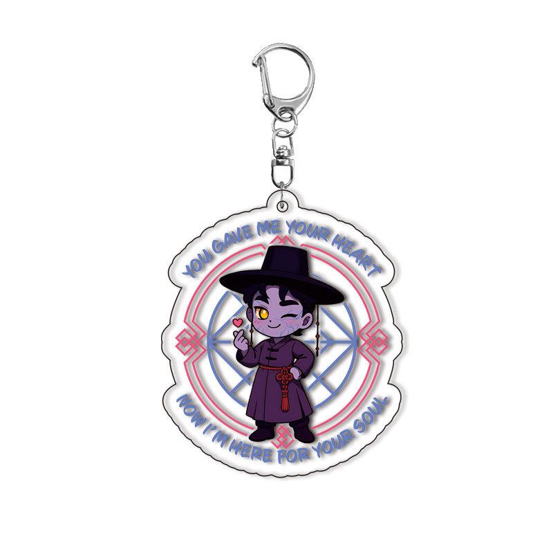Huntress Girl Acrylic Key Ring Lumie Mira Zoie Anime Cute Pendant Cosplay Accessories Gifts for Fans Collection Merchandise Premium Quality