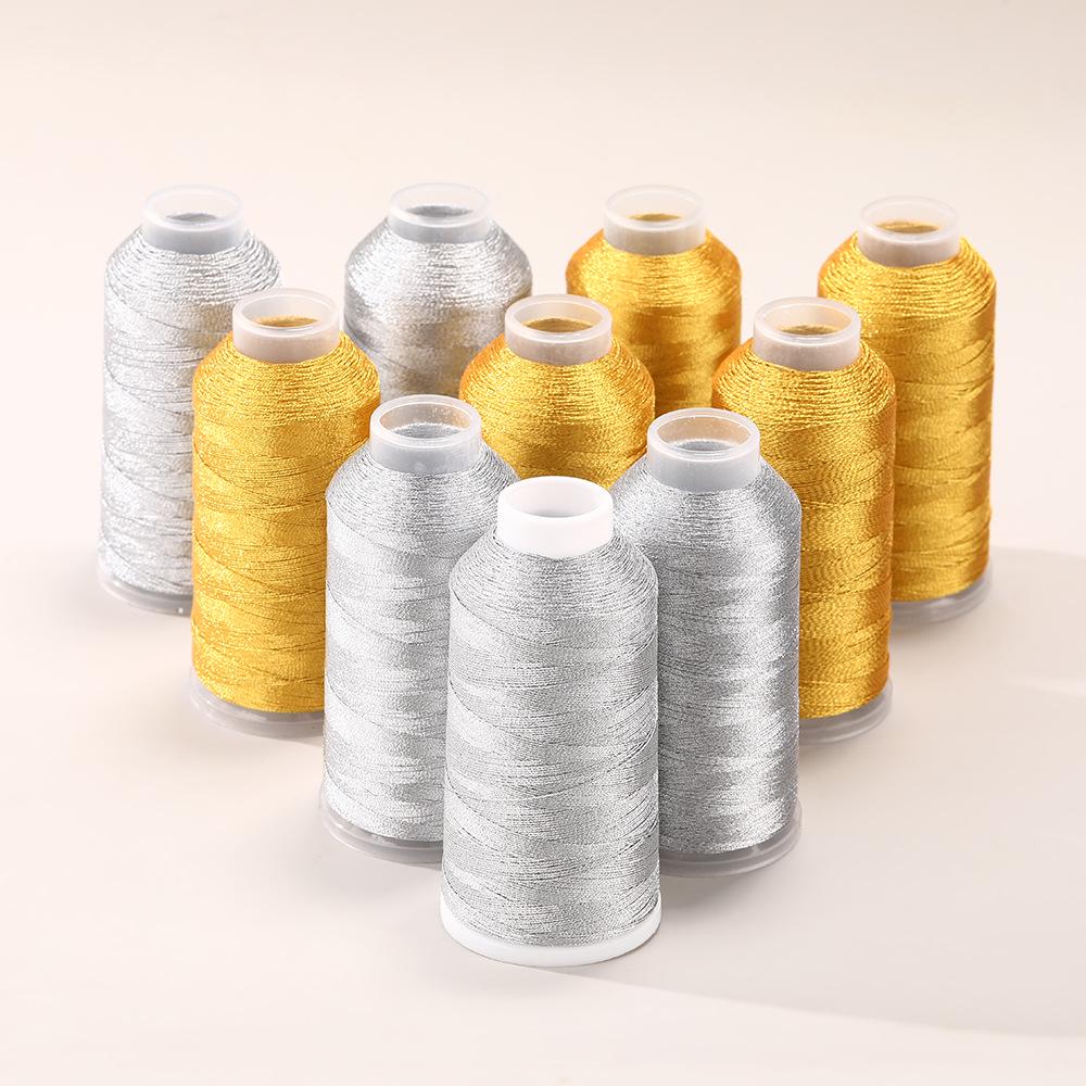 Yan Chuan Złote i Srebrne Nici: Zrób to sam Złoty Jedwab i Nici do Plecenia do Ręcznie Robionych Kreacji