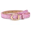 Bling Bling Sparkling Rhinestone Belt Glitter Luxury Brand Design PU Leather Belt Versatile Vintage Trendy Waistband