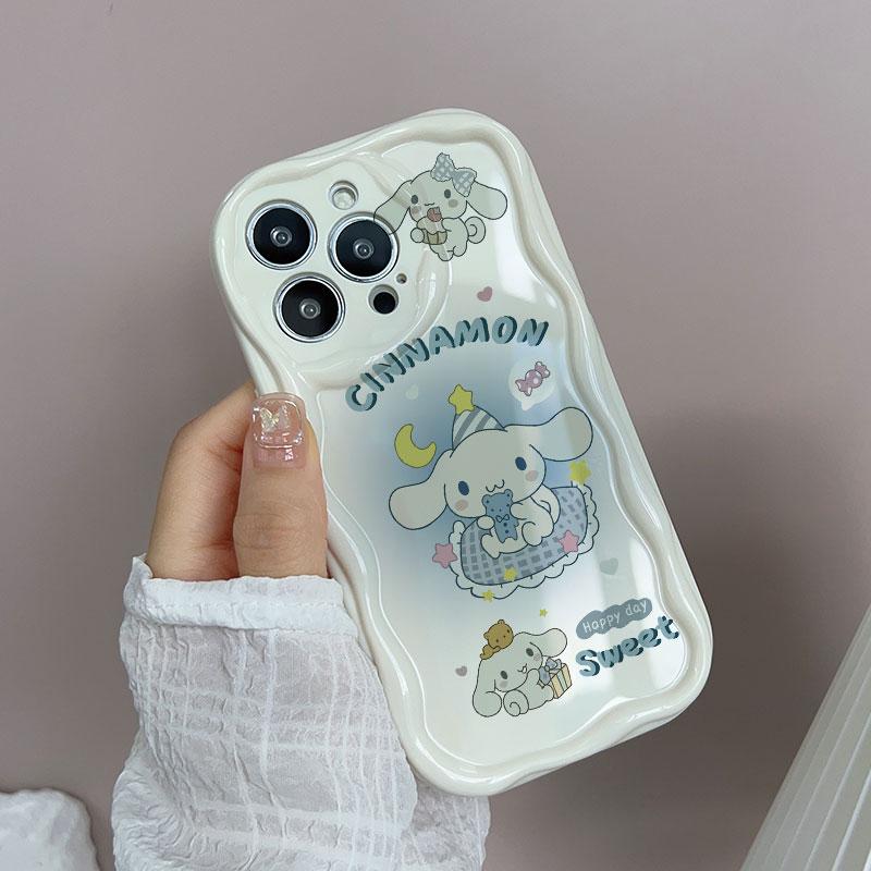 Cartoon Kuromi Cinnamoroll Bracket Case For Xiaomi Redmi Note 15 Pro 5G 15C 15 14C Note 14 13 12 Pro Plus A7 Pro 5G Phone Casing