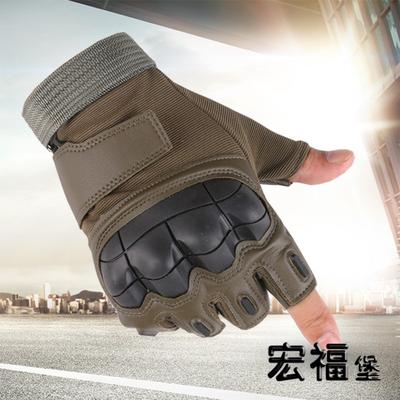 Half Finger Tactical Gloves Men's Outdoor Riding Motorcycle Hard Shell Field Fighting Military Fans Performance Training Fitness Gloves