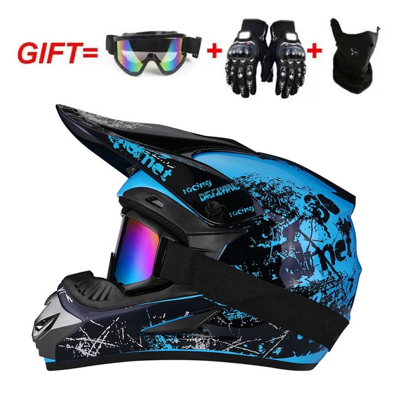 Full Face Motorcycle Helmet Men Women Adult Racing Off-Road Dirt Bike ATV Quad BMX Mountain Downhill
