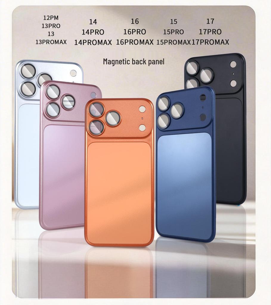 Verwandle dich in Apple 17 Pro Max: Matte Glasrückseite Aufkleber für iPhone 16/5